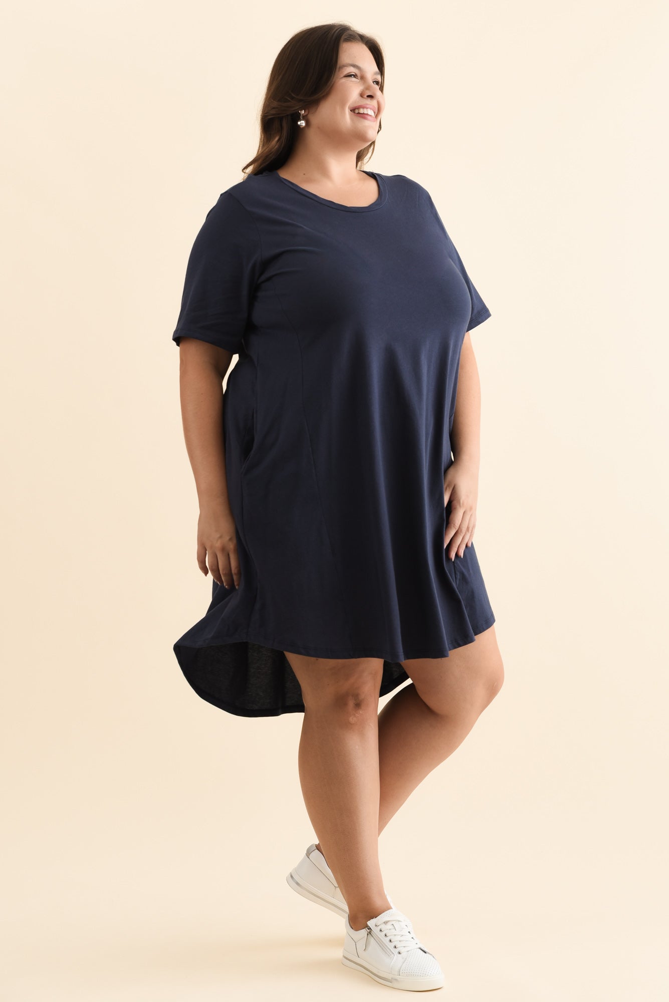 Florida Navy Cotton Tee Dress