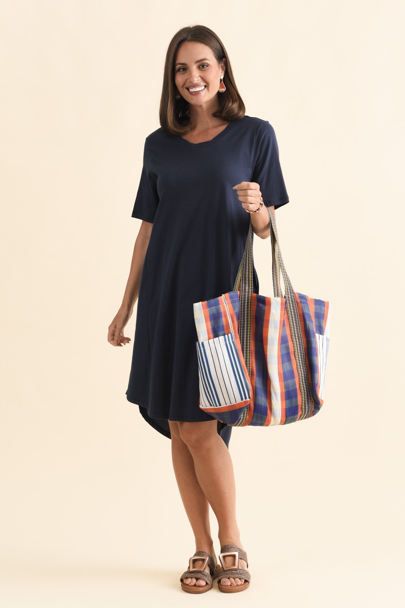 Florida Navy Cotton Tee Dress