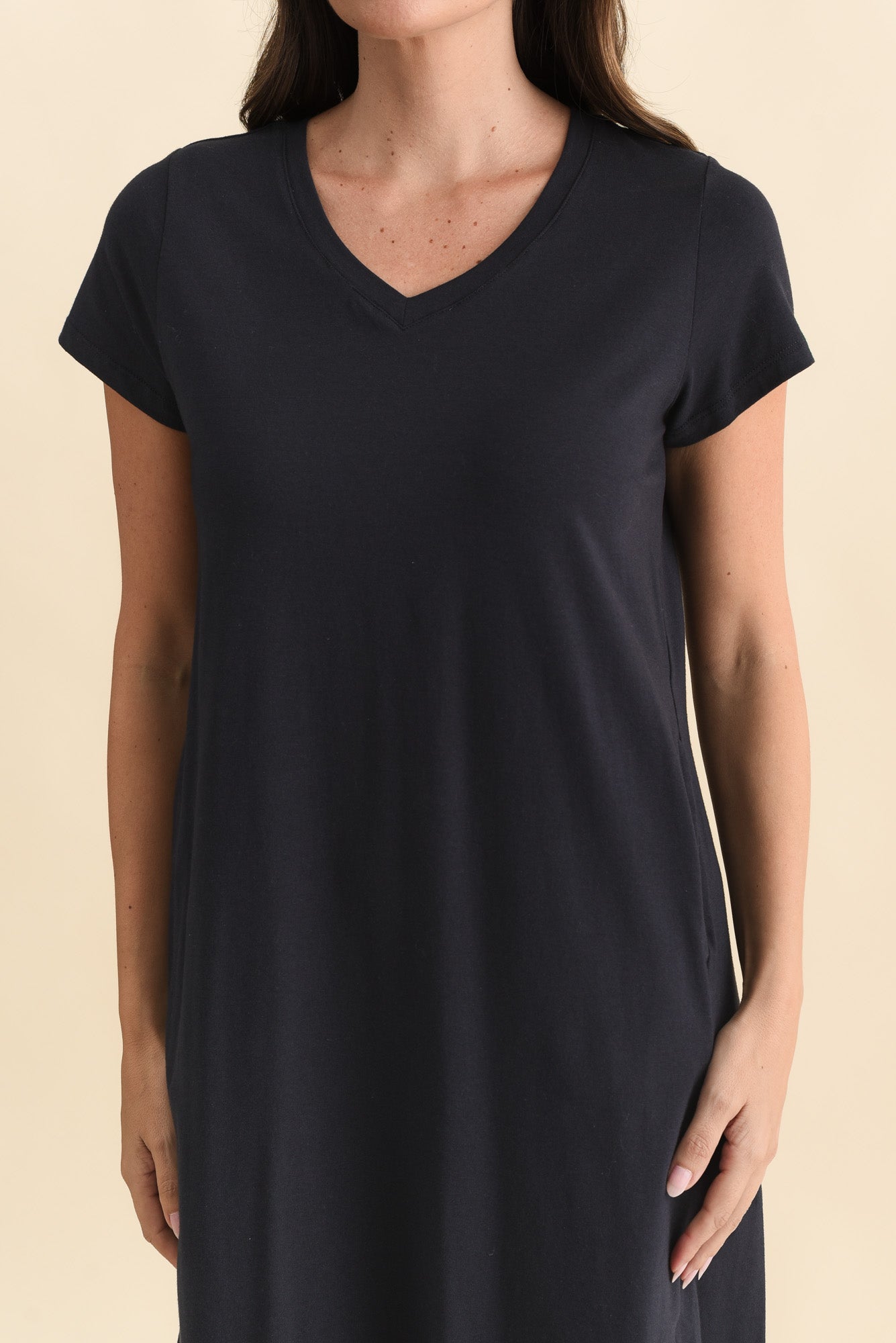 Harley Navy Cotton Tee Dress