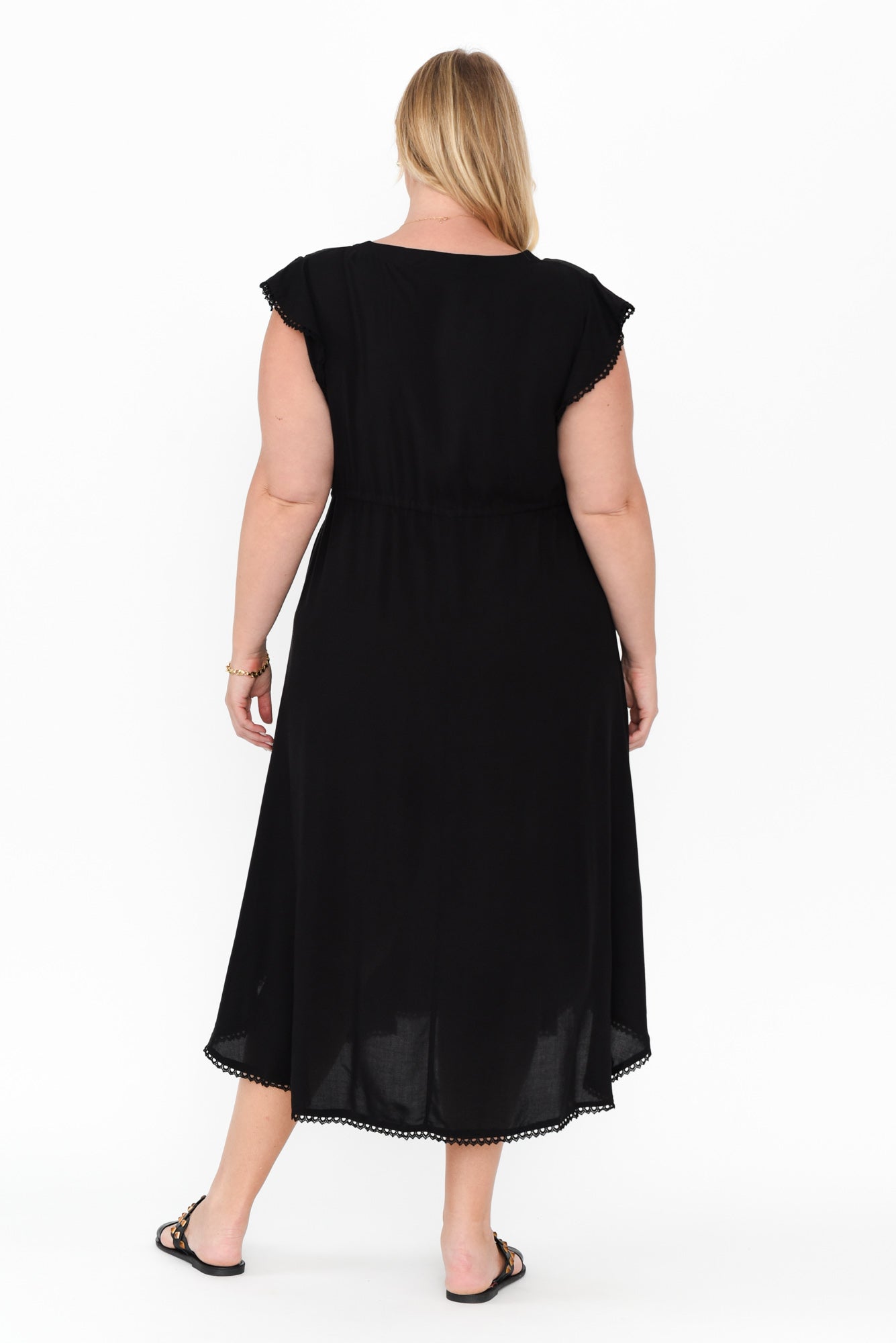 Libby Black Midi Dress