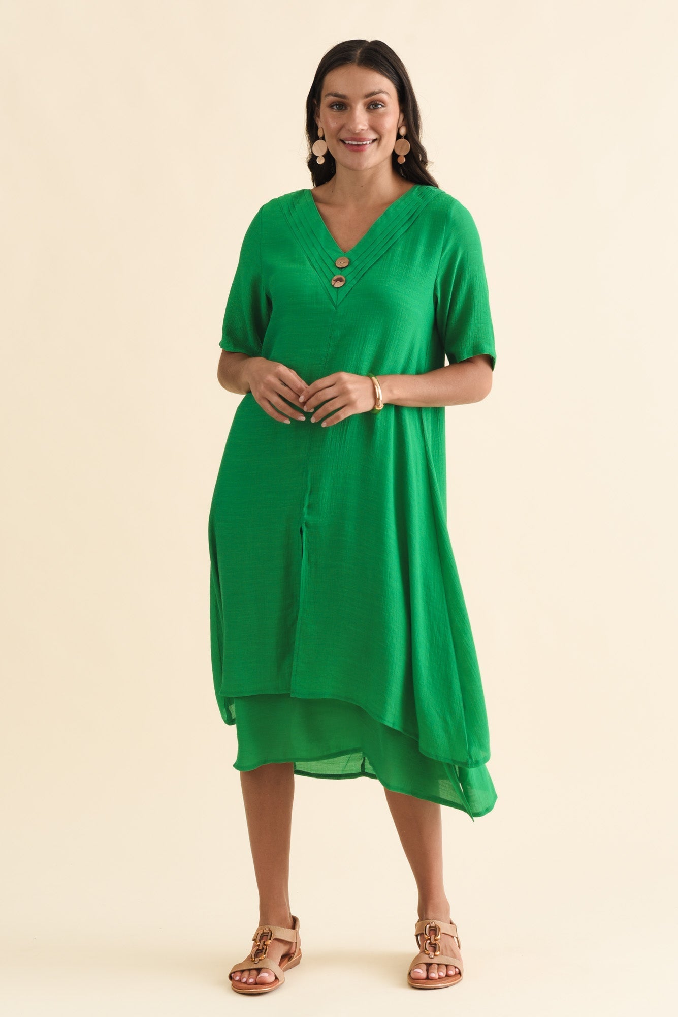 Nala Green Layers Dress