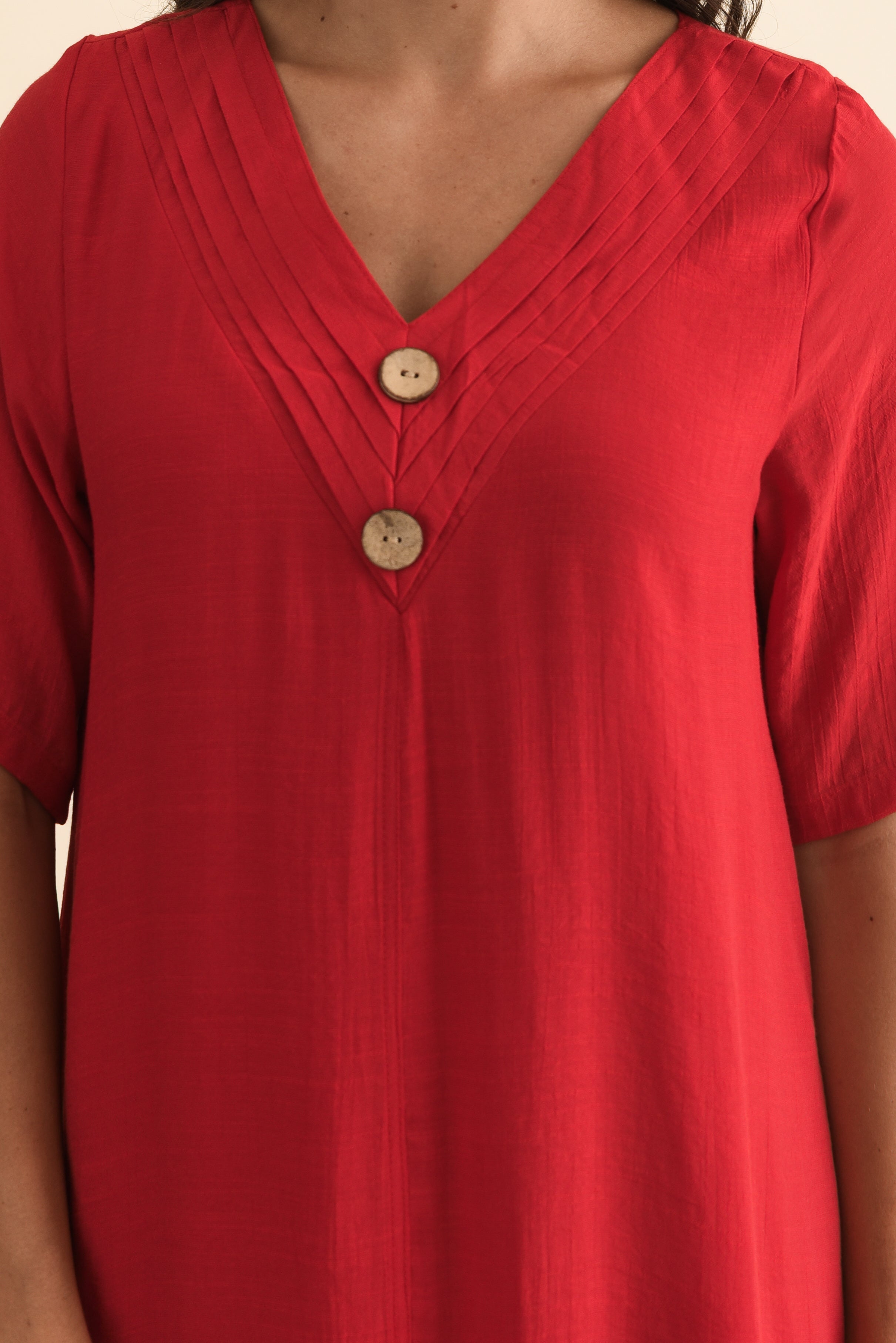 Nala Red Layers Dress