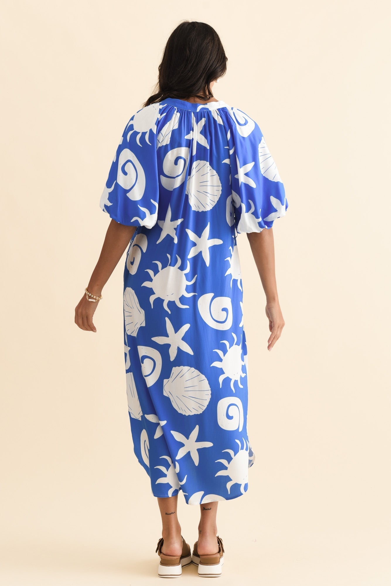 Pippen Cobalt Sea Tie Dress