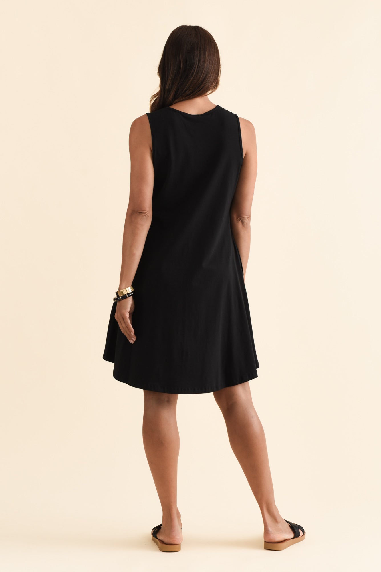 Roxanne Black Swing Dress