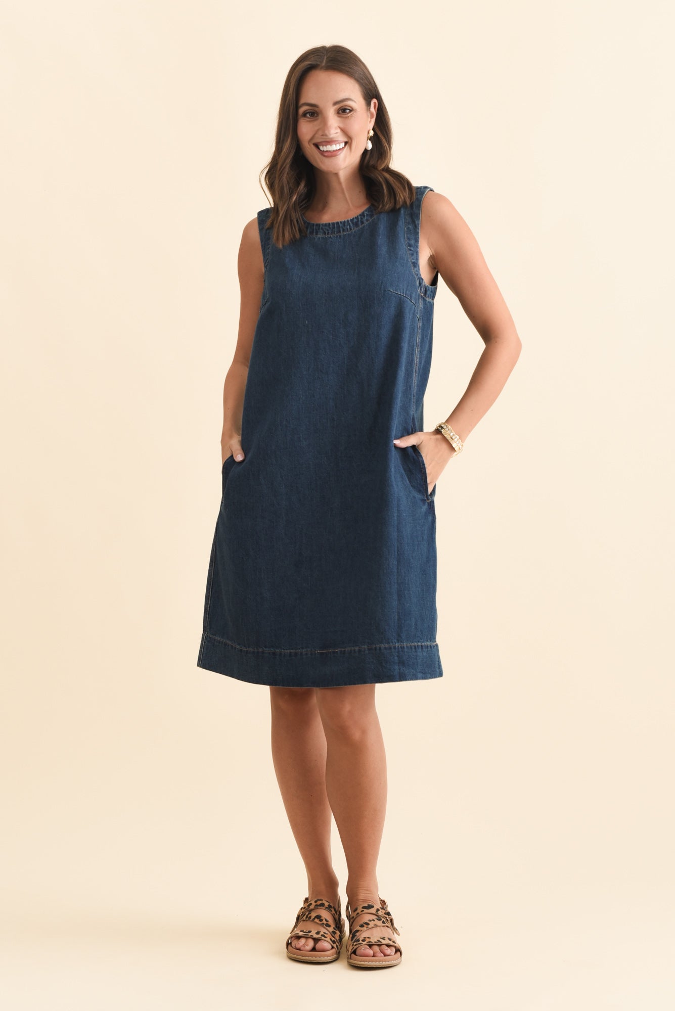 Sonny Blue Denim Pocket Dress