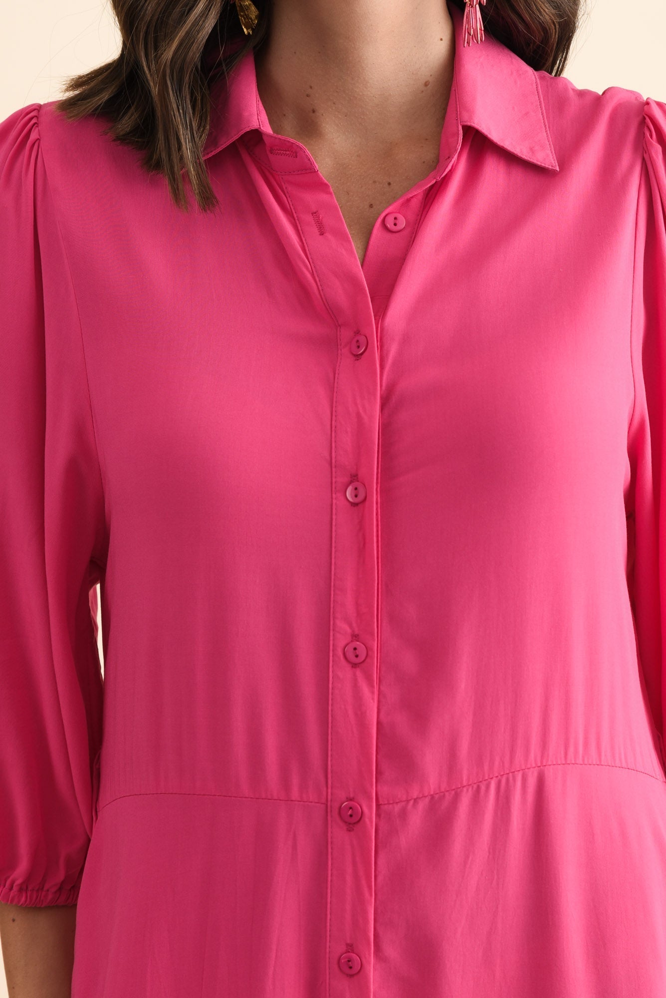 Trinity Fuchsia Tie Dress