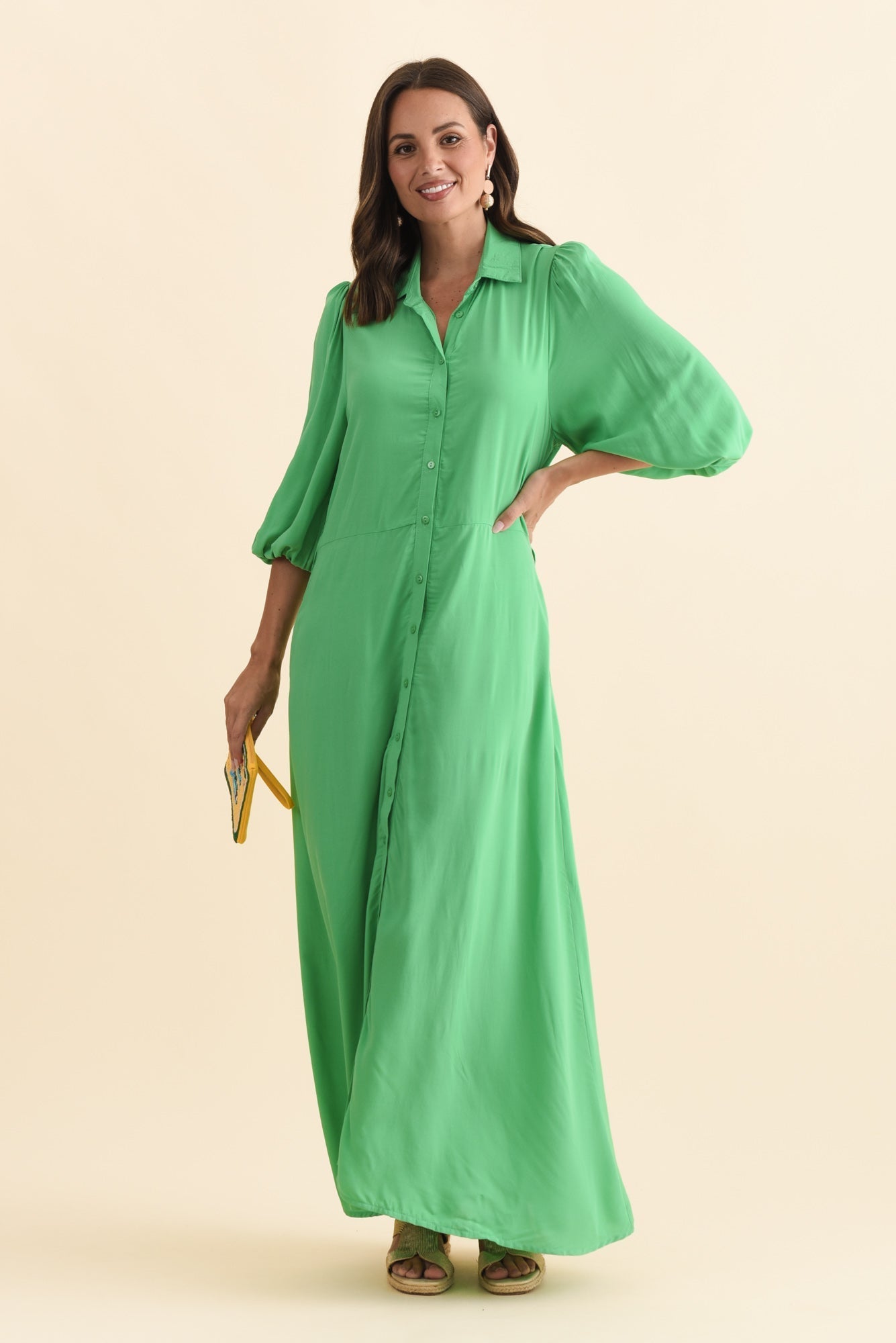 Trinity Green Tie Dress