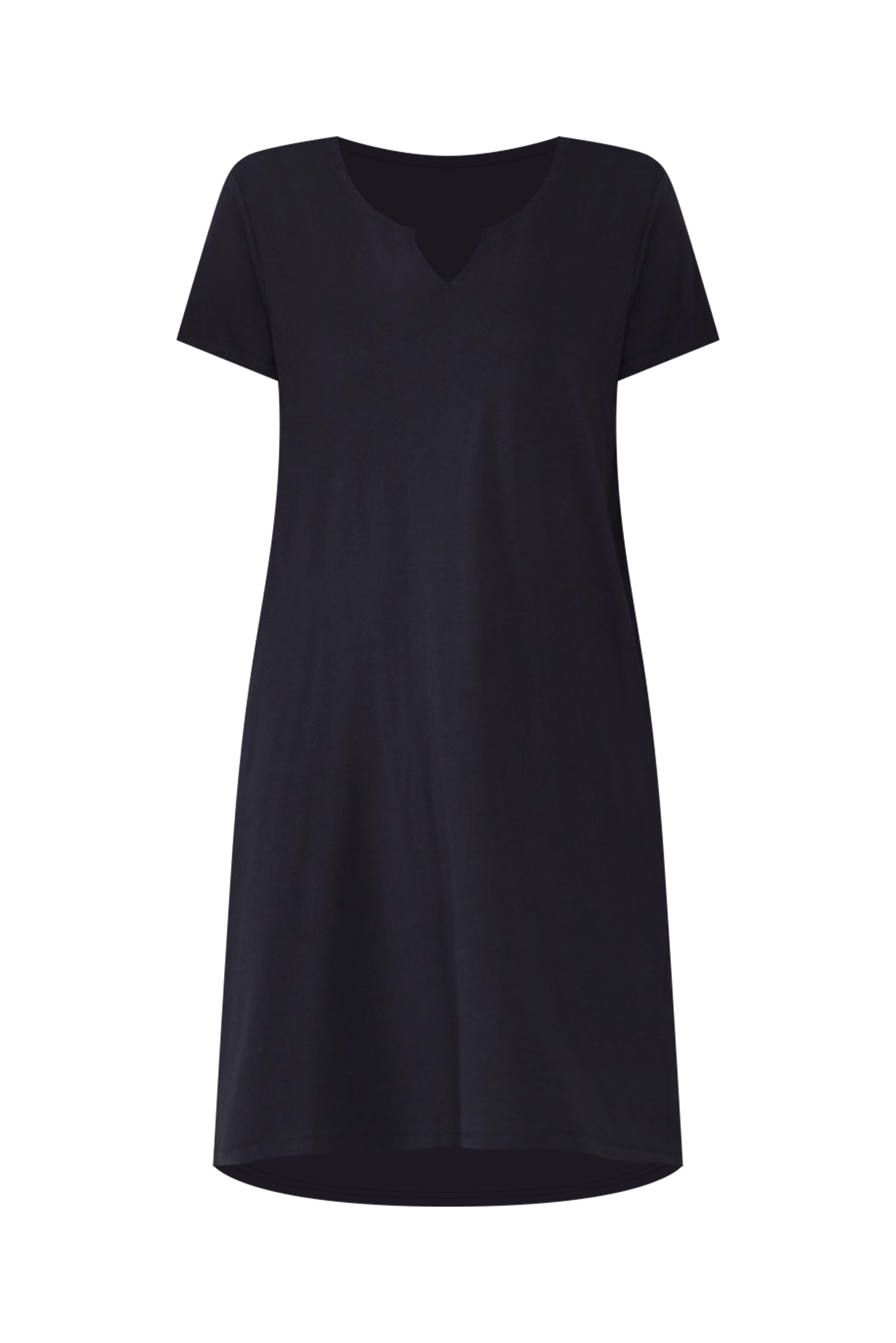 Mandy Navy Cotton Tee Dress