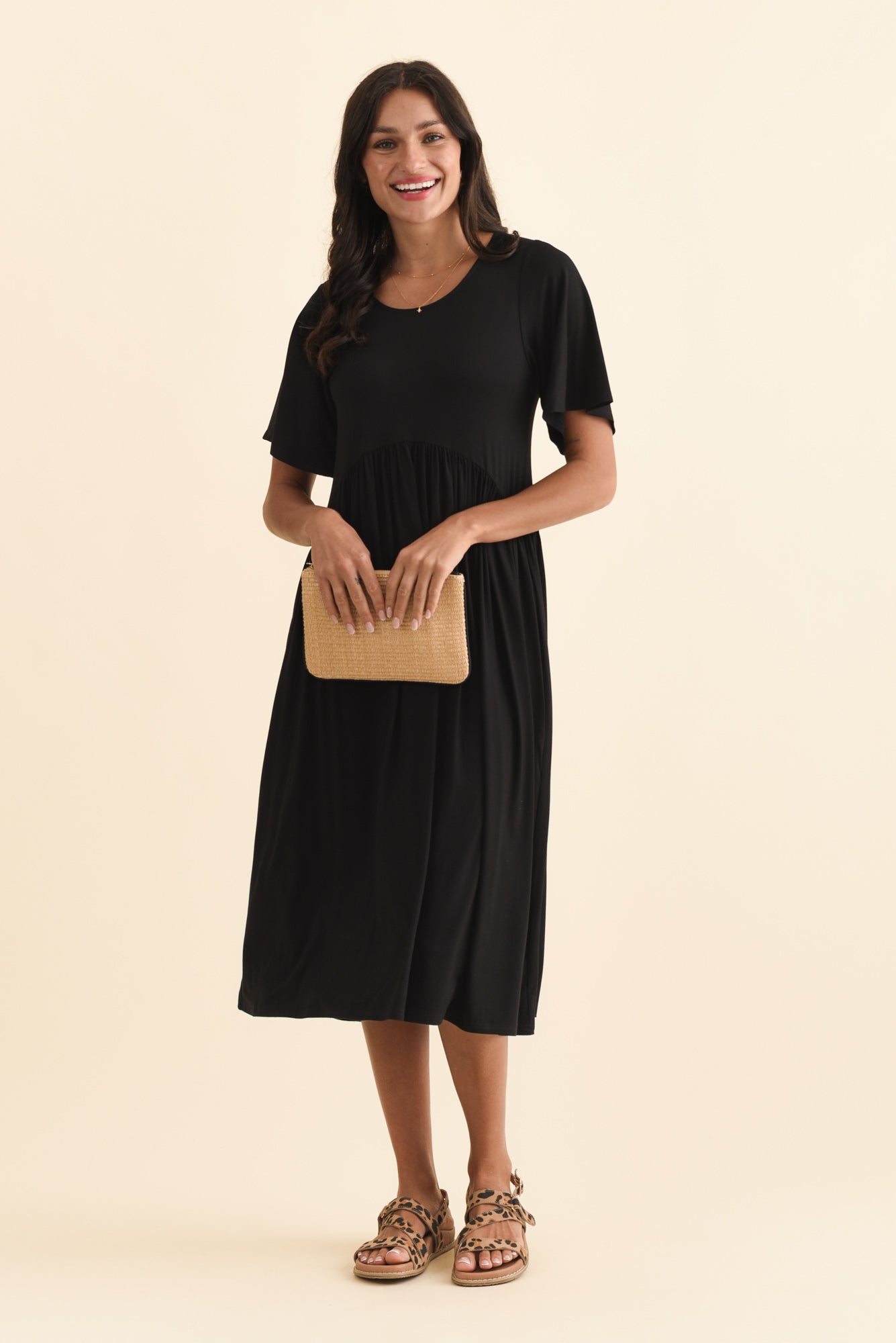 Dalton Black Crescent Dress