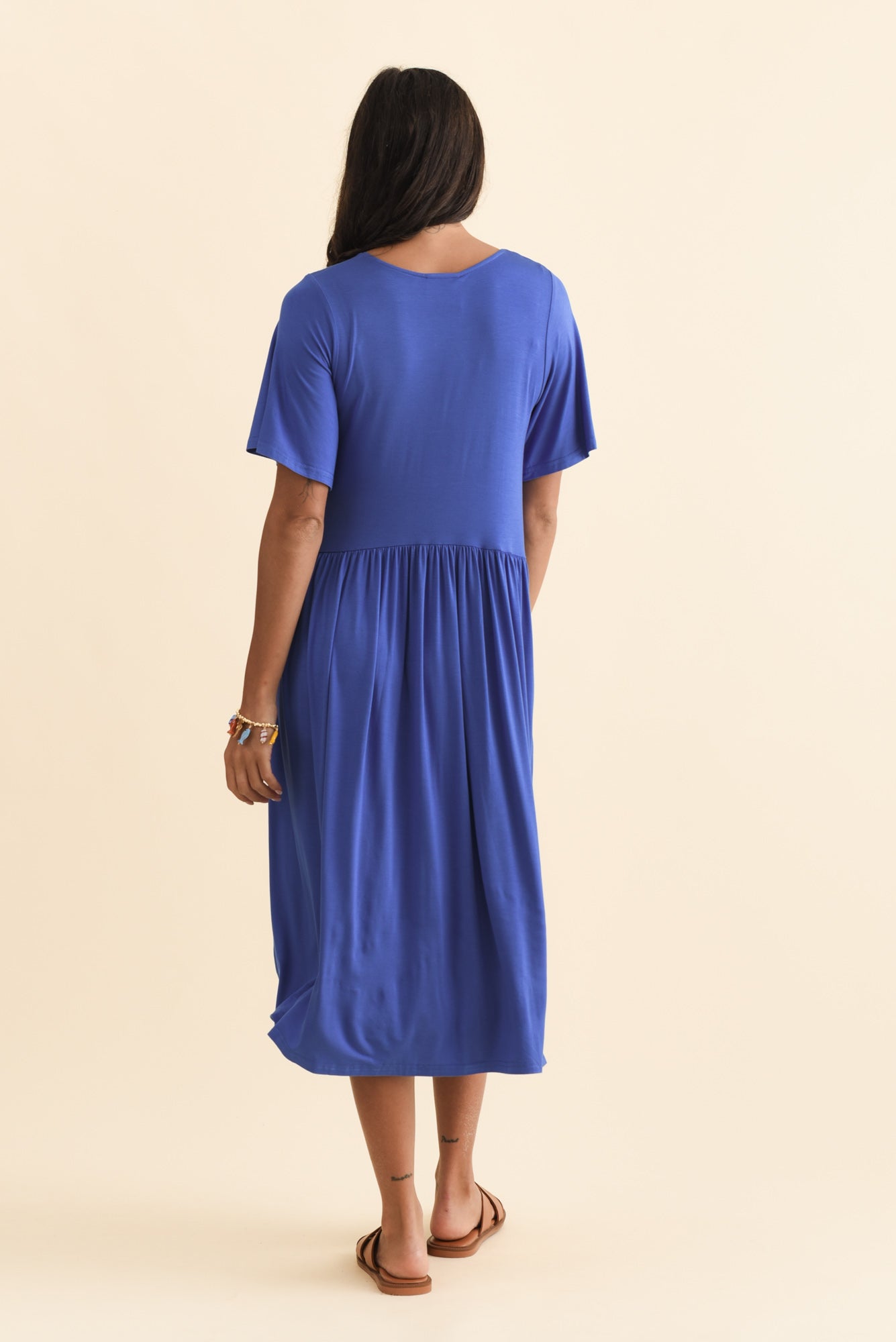 Dalton Cobalt Crescent Dress