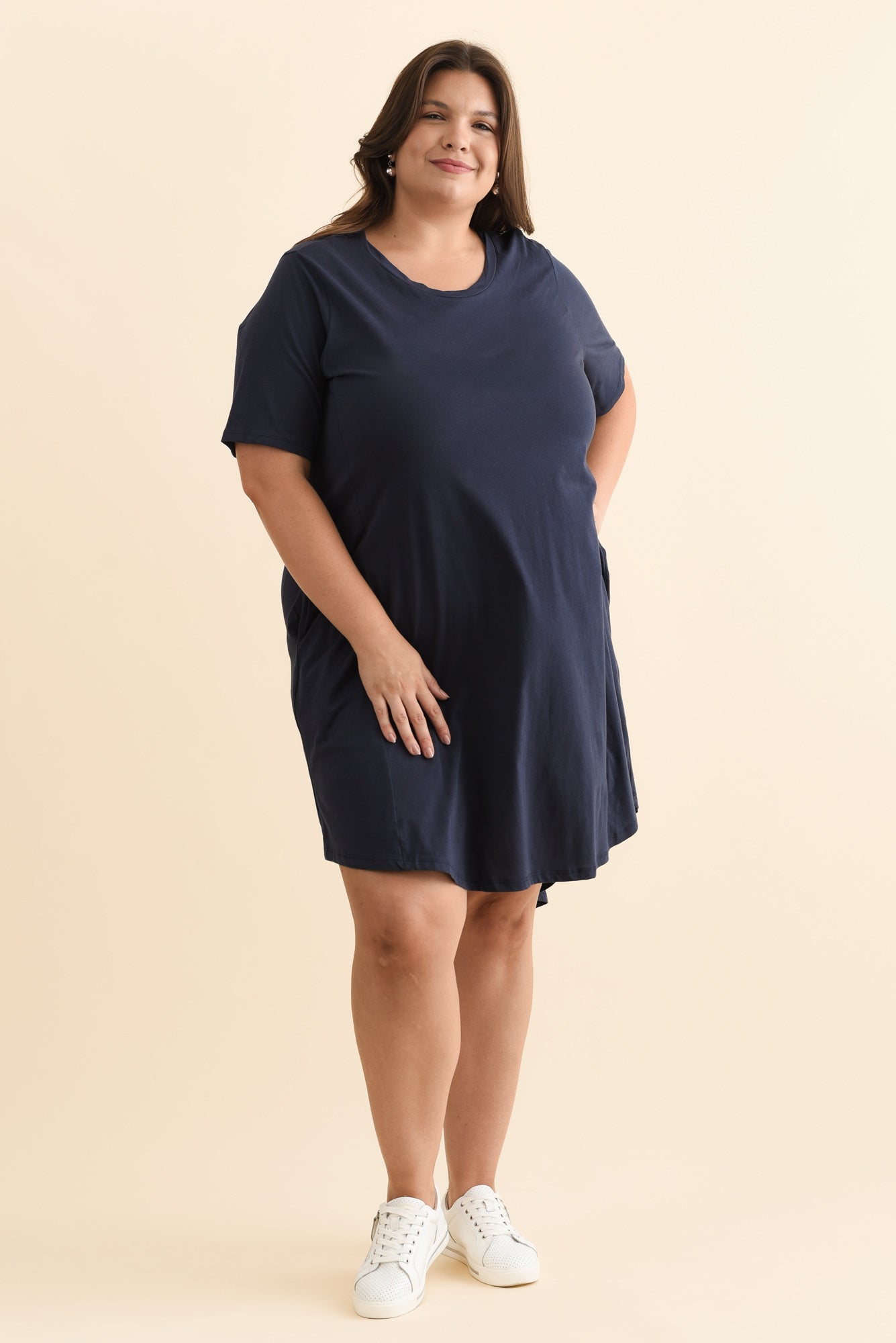 Florida Navy Cotton Tee Dress