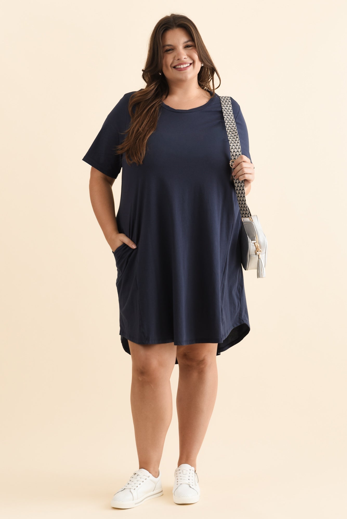 Florida Navy Cotton Tee Dress