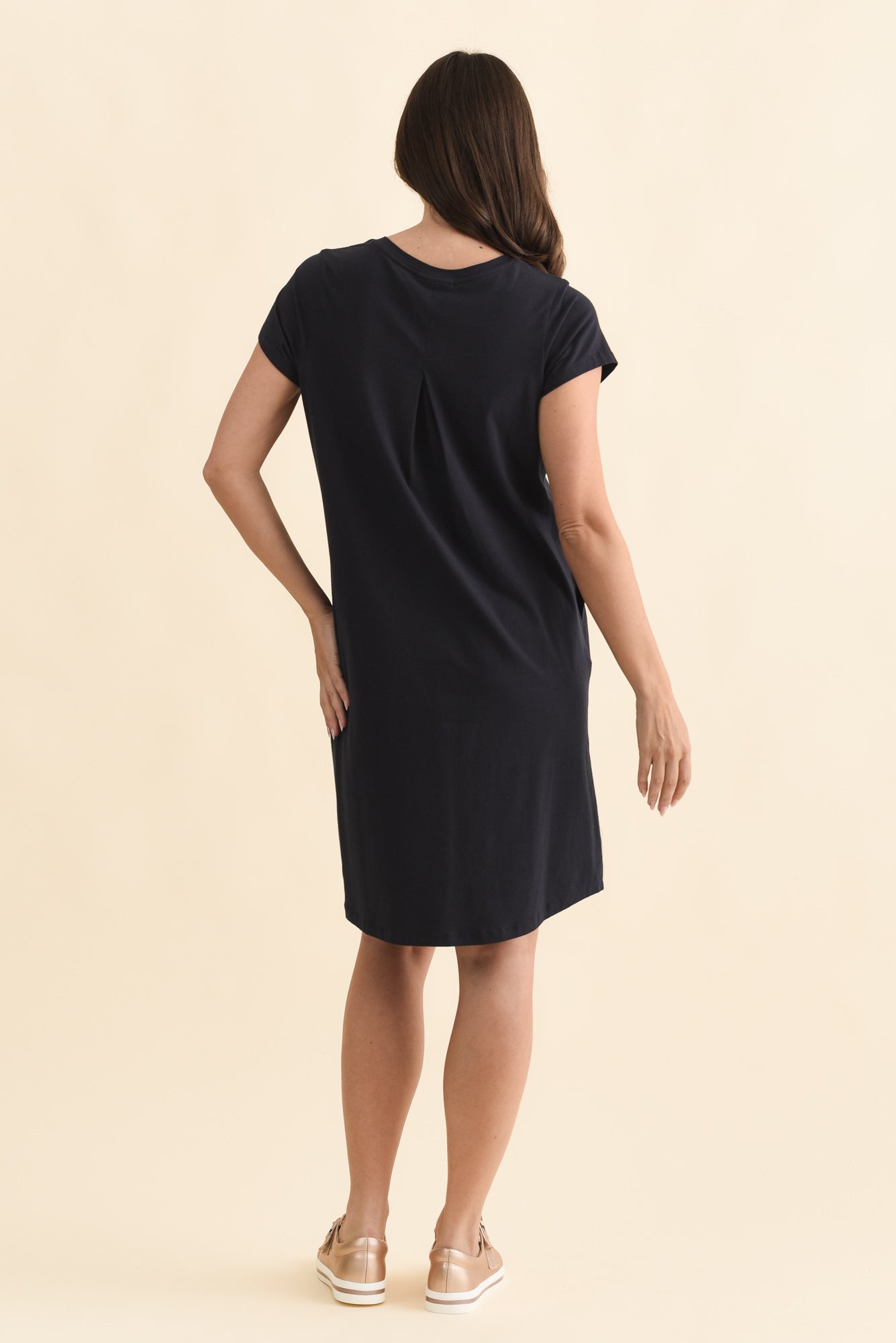 Harley Navy Cotton Tee Dress