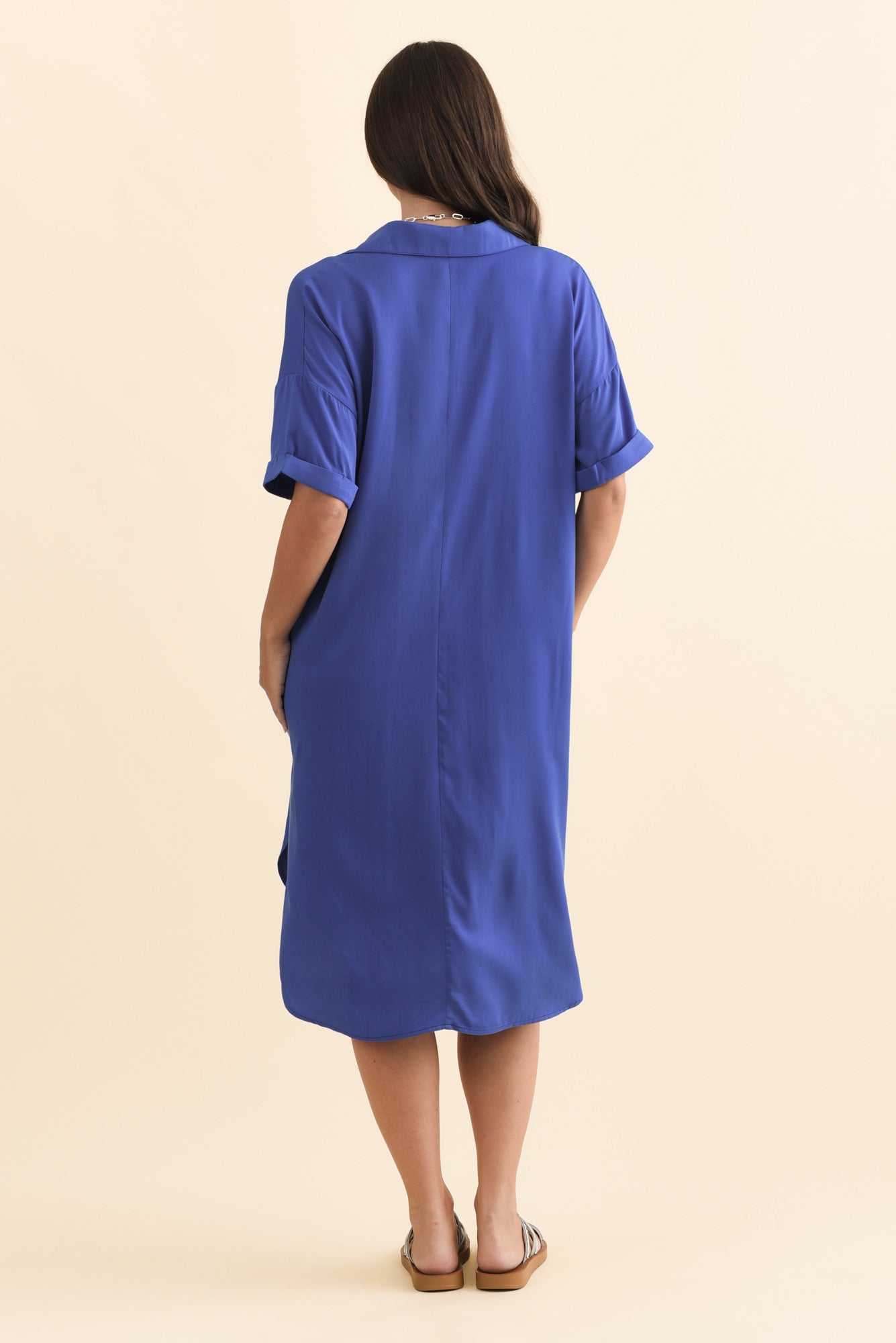 Kazi Cobalt Shirt Dress