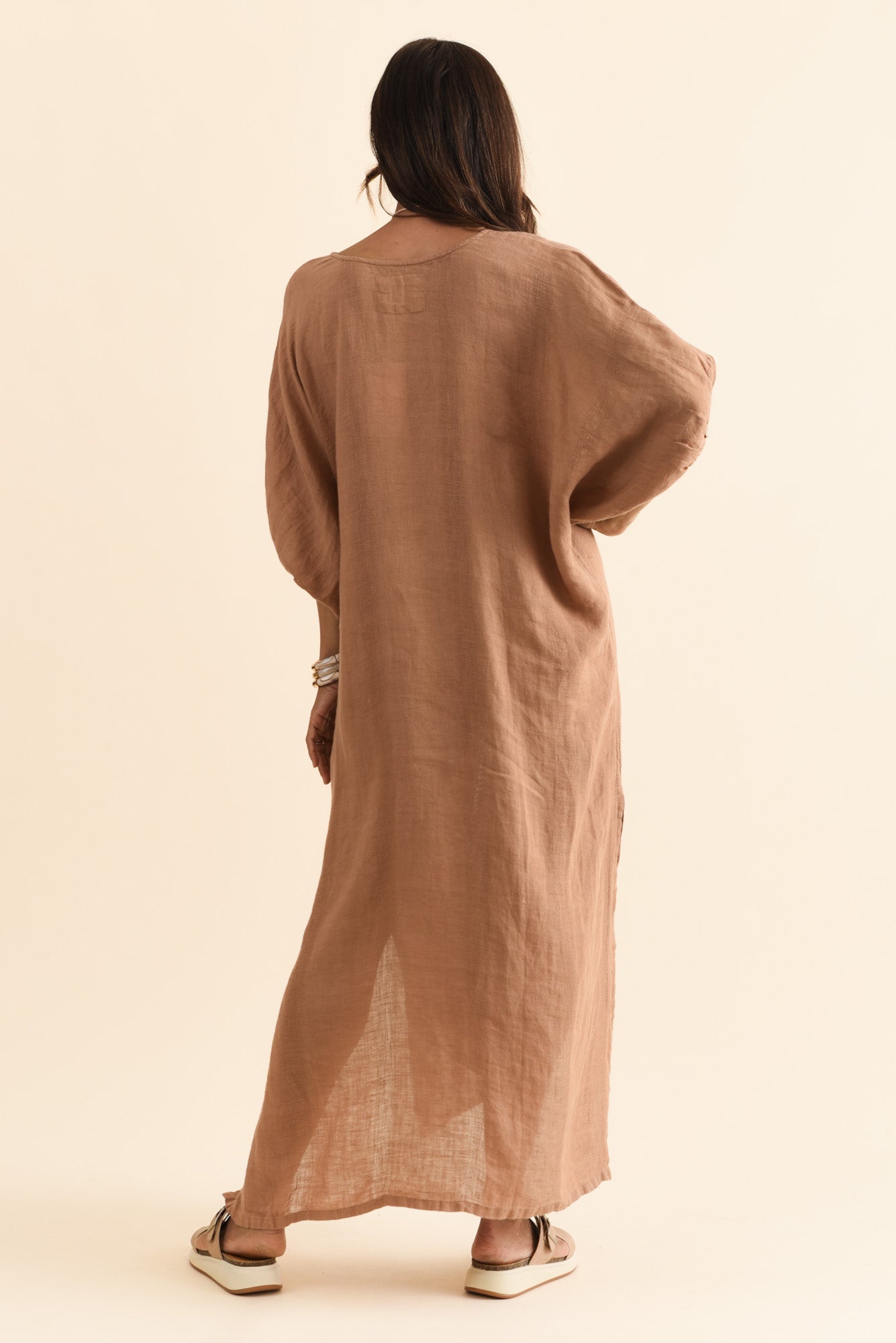 Marcel Mocha Linen Dress