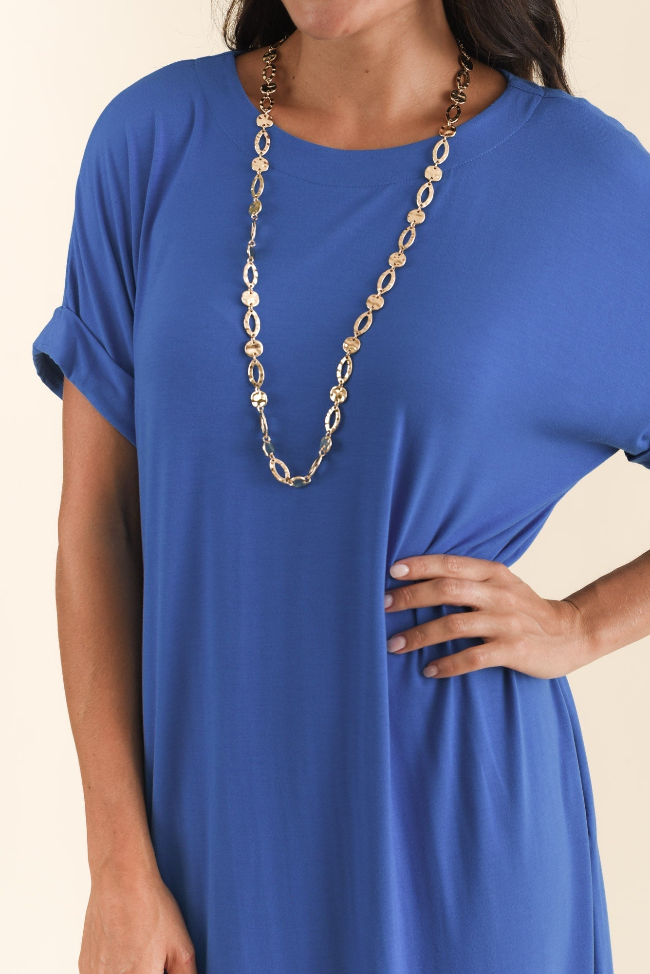 Monica Blue Bamboo Dress