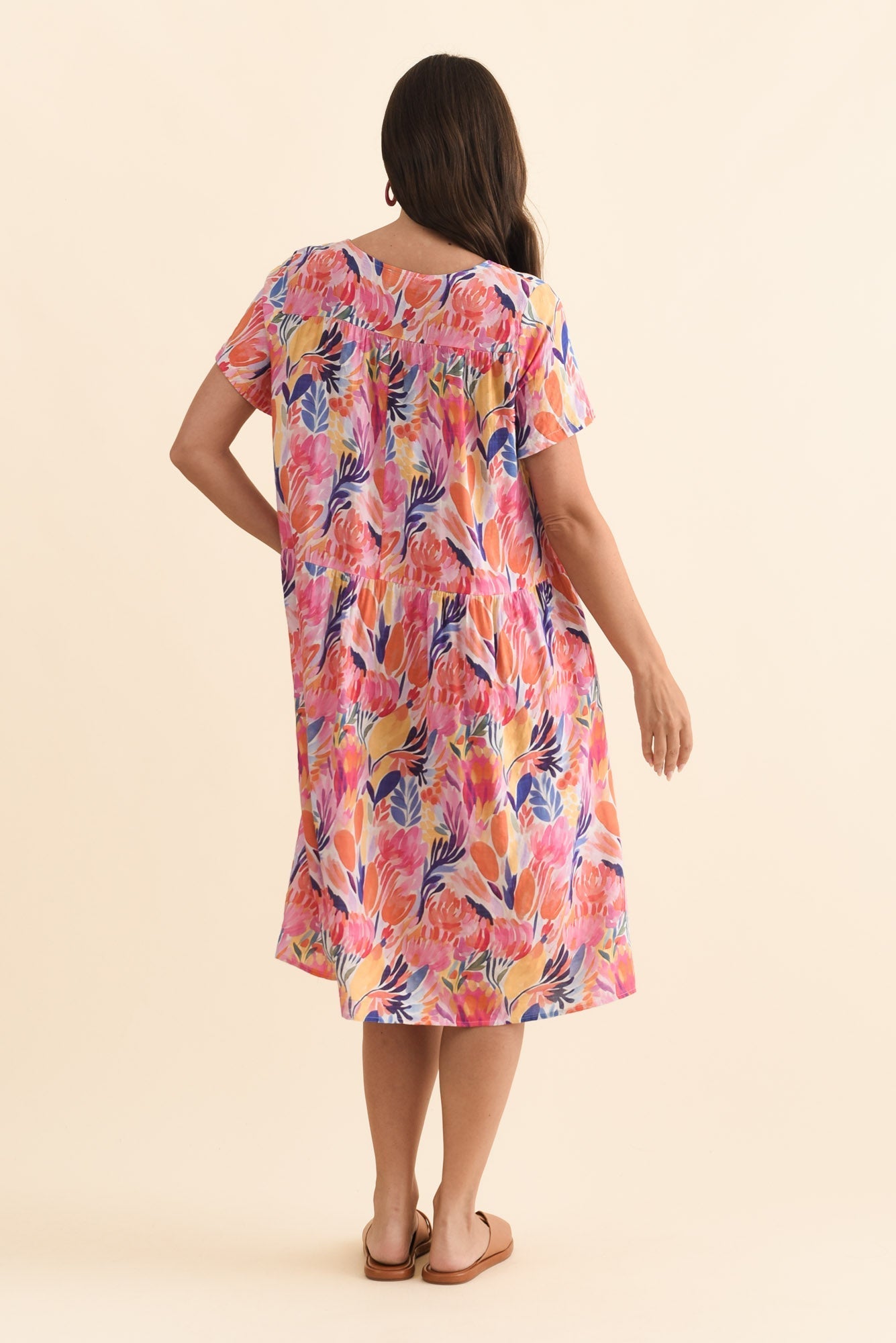 Murano Pink Garden Cotton Dress
