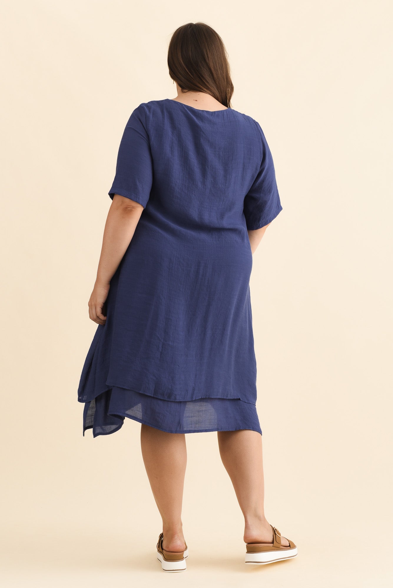 Nala Deep Blue Layers Dress