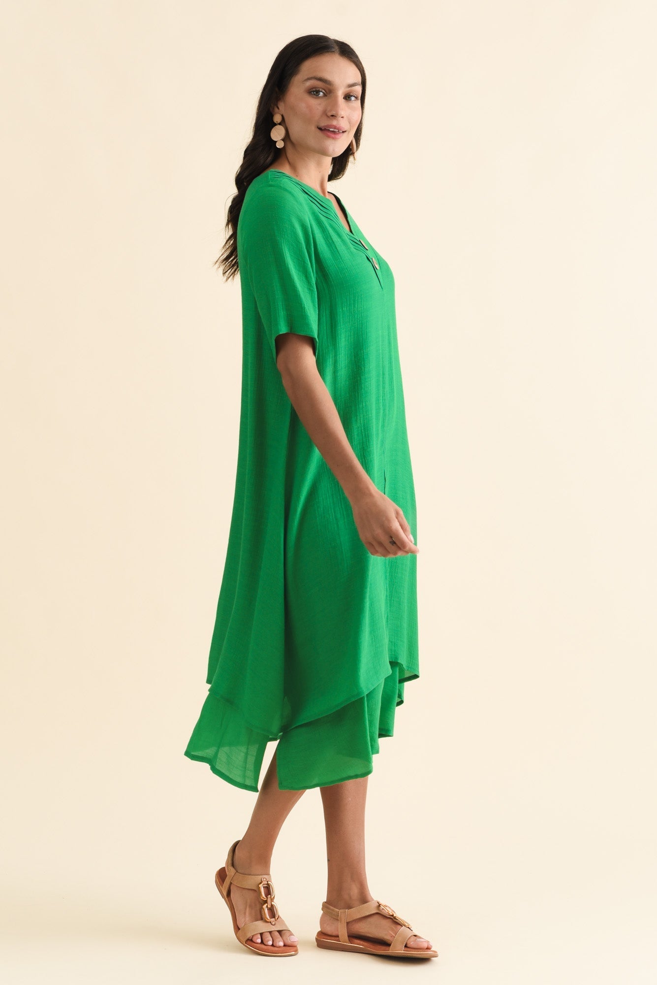 Nala Green Layers Dress
