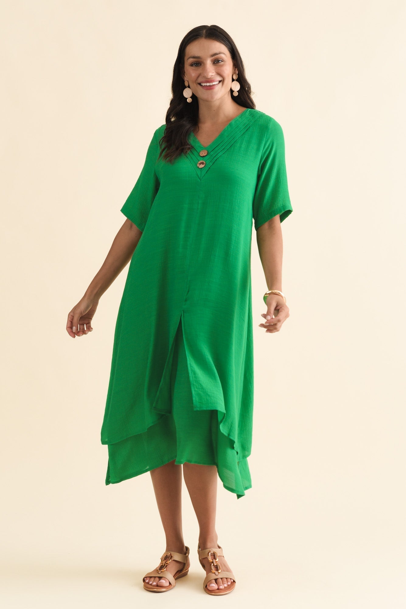 Nala Green Layers Dress