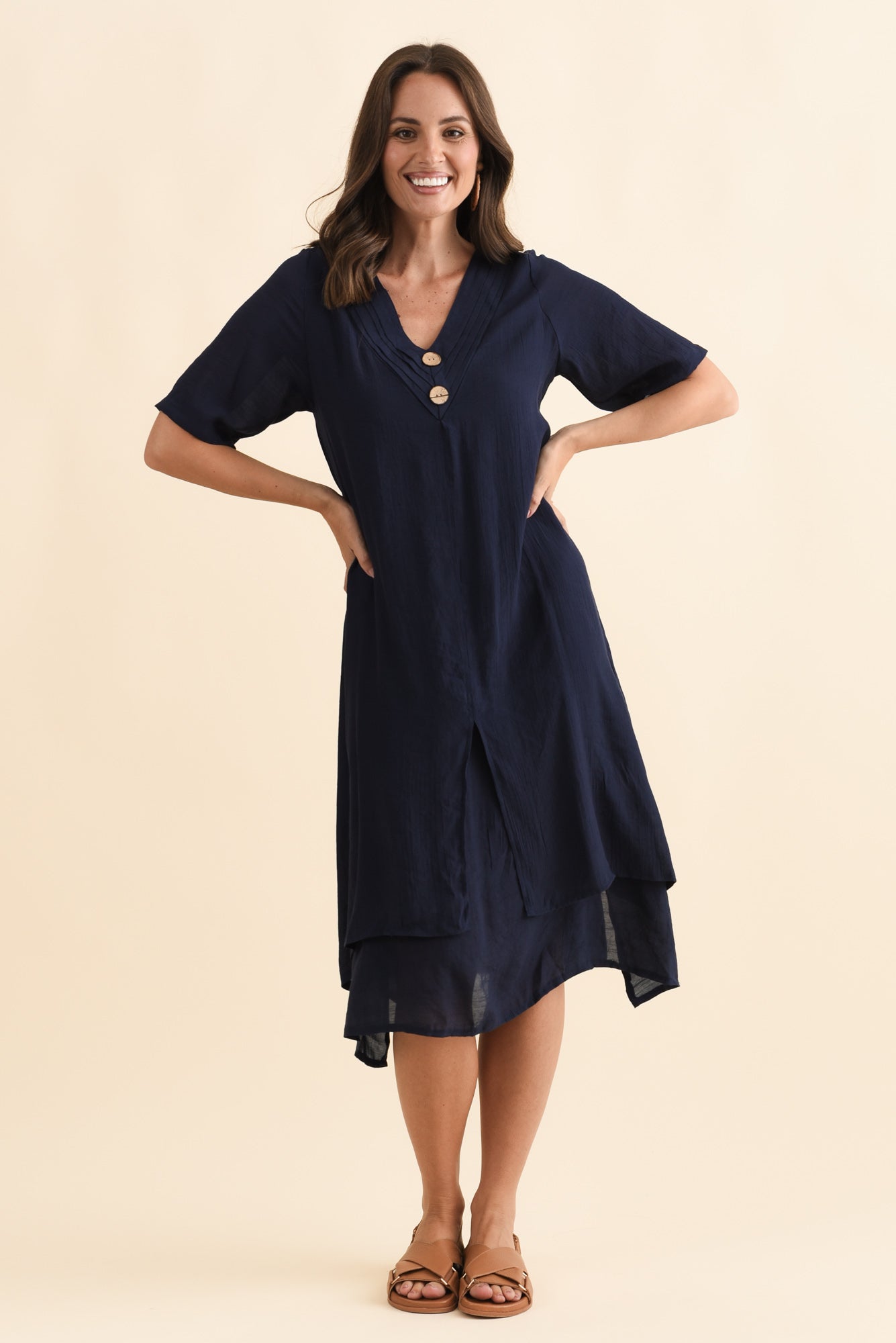 Nala Navy Layers Dress