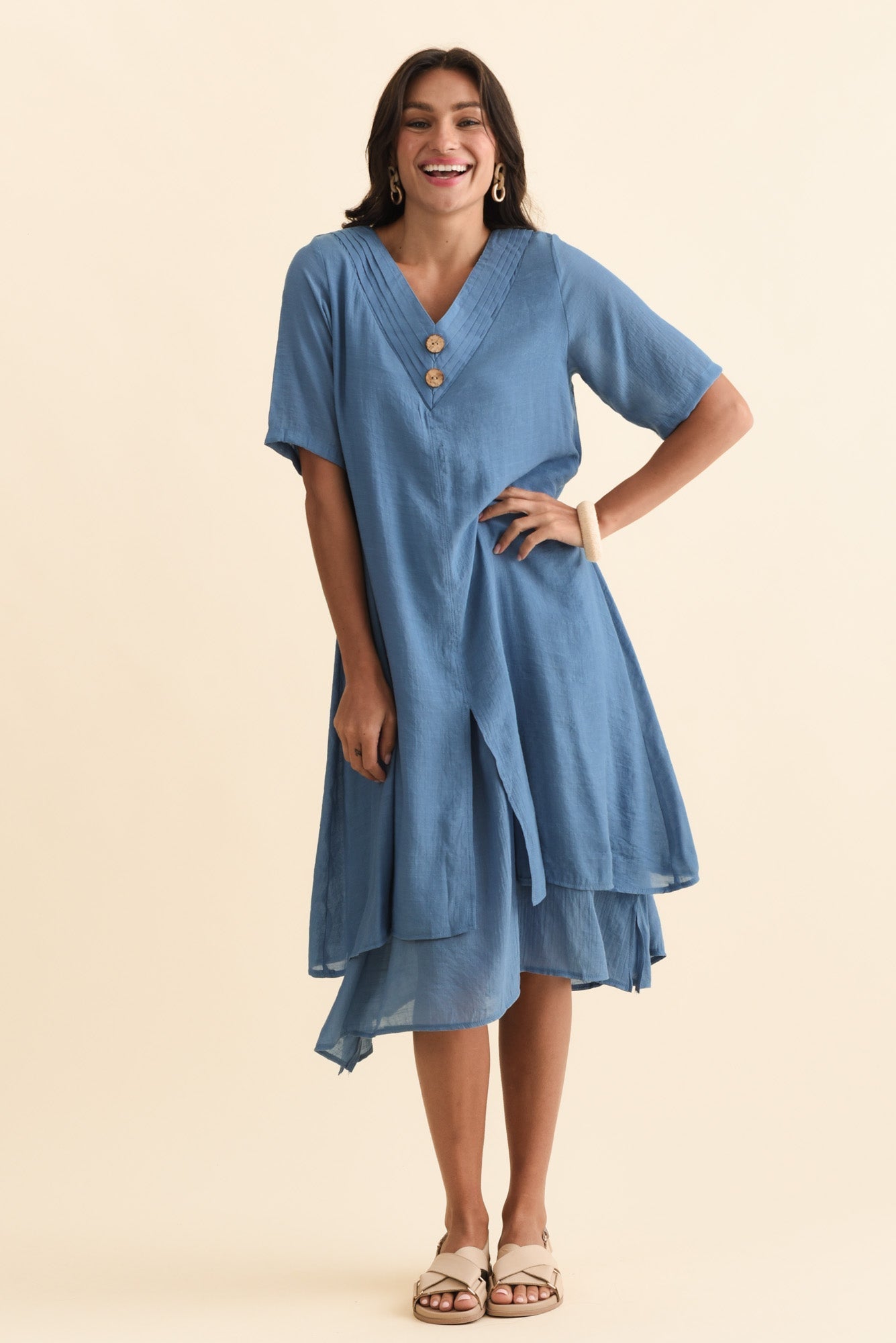 Nala Steel Layers Dress