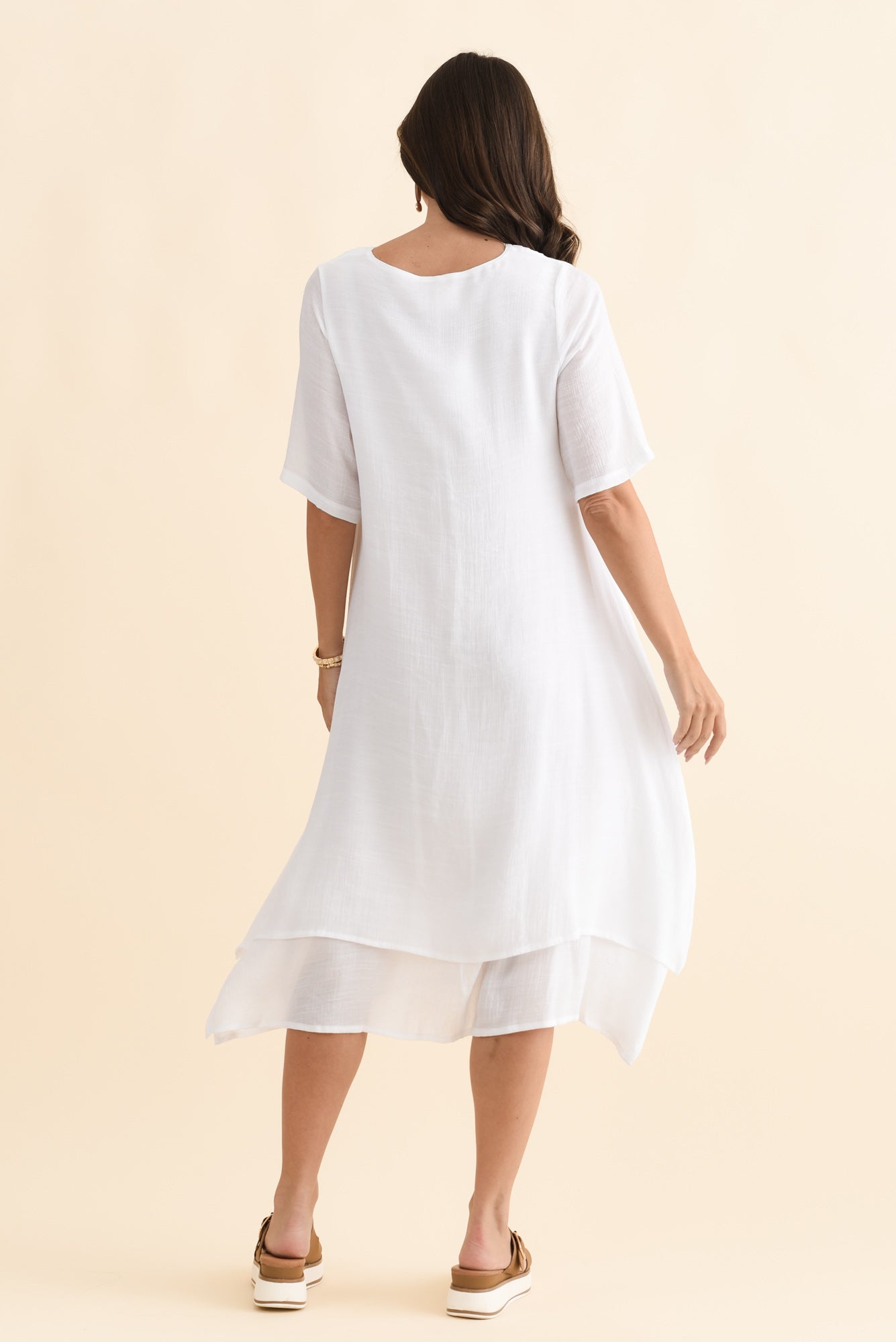 Nala White Layers Dress