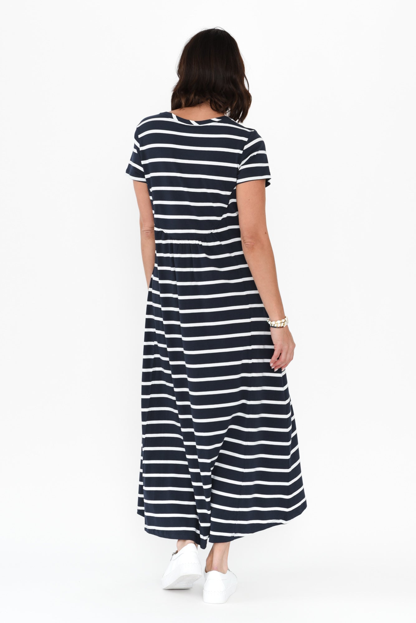 Patrick Indigo Stripe Cotton Pocket Dress