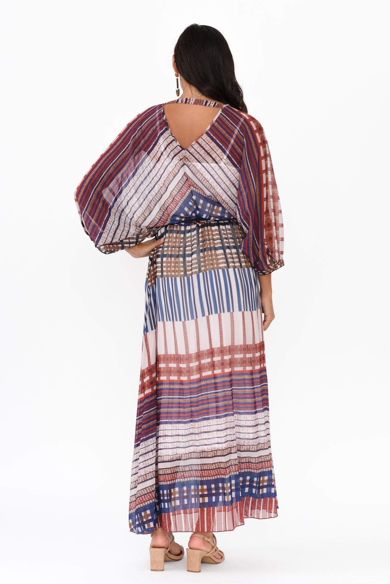 Rays Blue Check Tie Dress