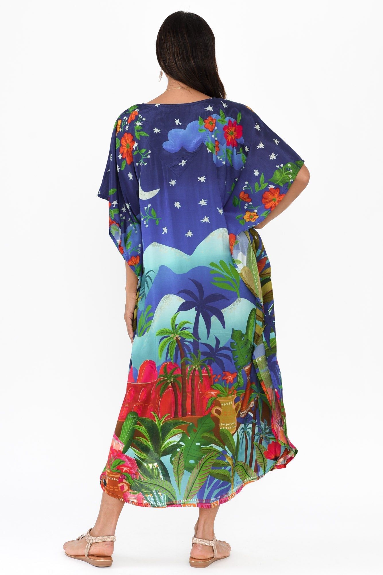 Reyna Blue Paradise Kaftan