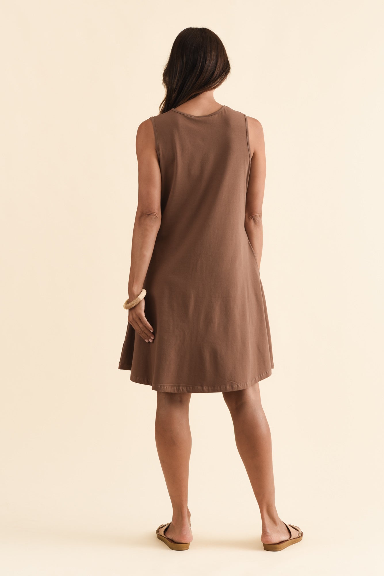 Roxanne Chocolate Swing Dress