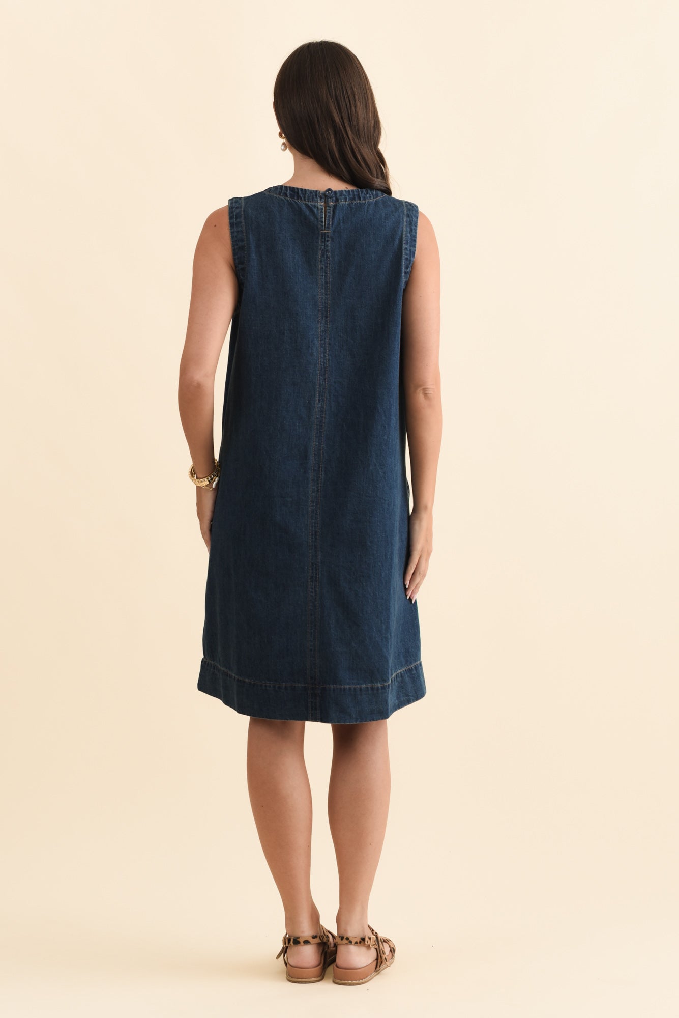 Sonny Blue Denim Pocket Dress