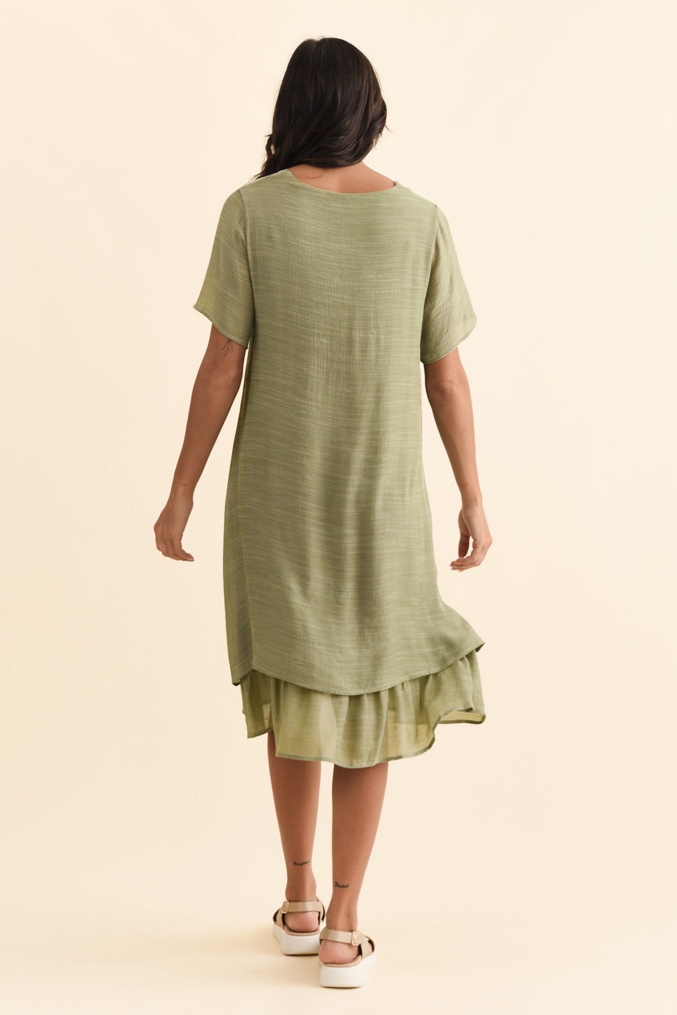 Talon Sage Layers Dress