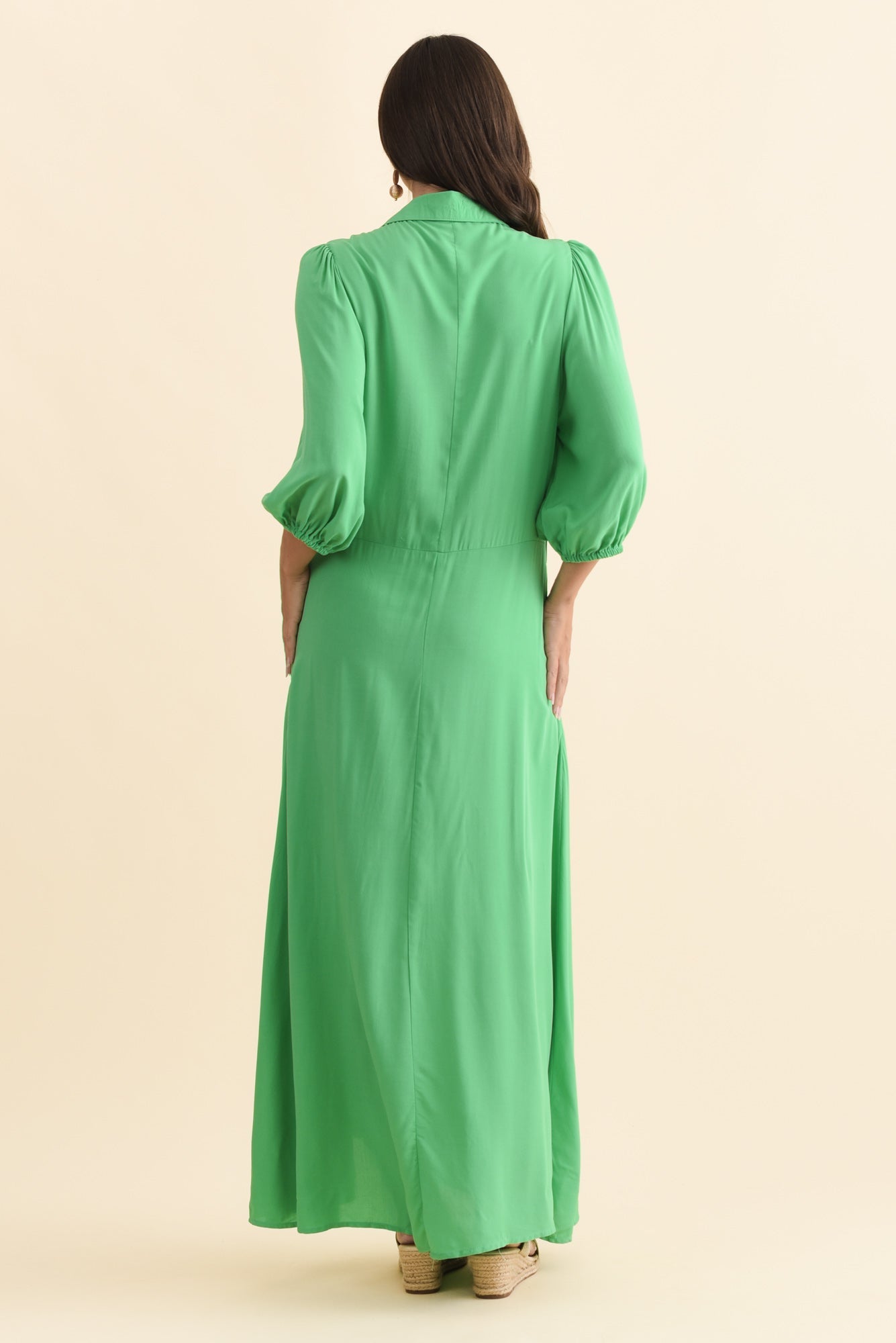 Trinity Green Tie Dress